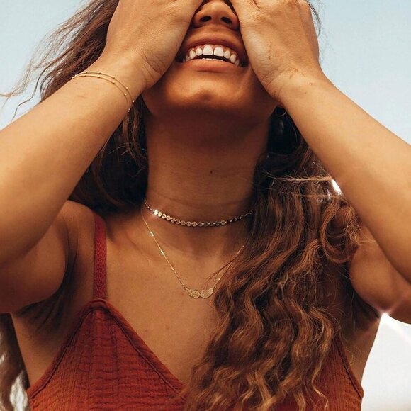 Cross Pendant Necklace for Women 14K Gold Plated Cubic Zirconia Evil Eye Butterf - Picture 8 of 8